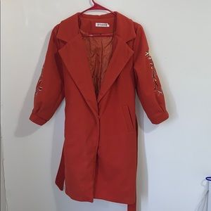 Burnt orange coat